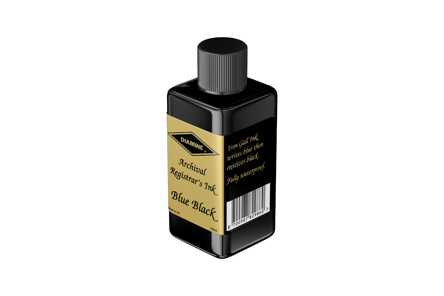 Diamine Ink Diamine Registrars Permanent Blue Black - Bottled Ink Refill 100 ml