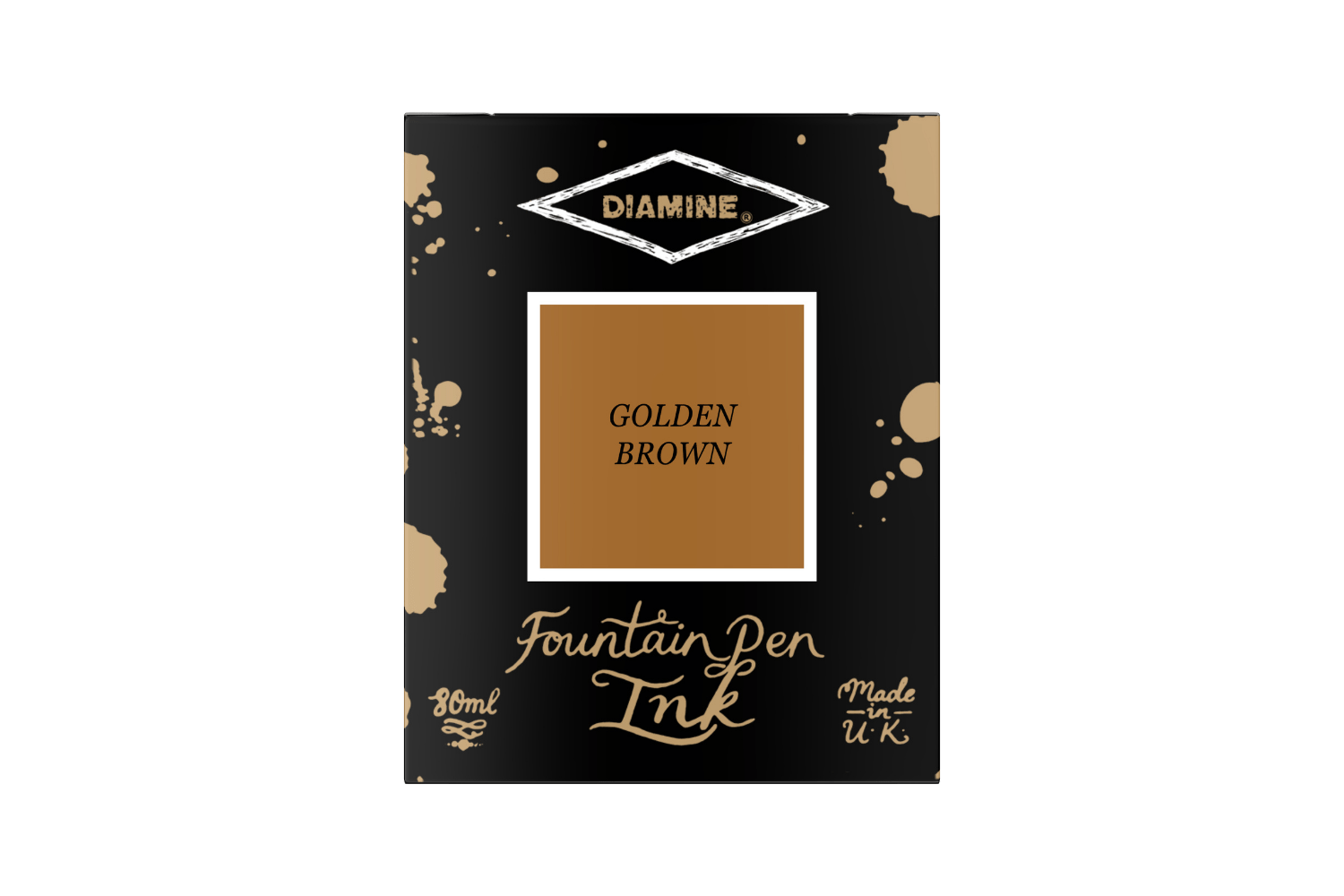 Diamine Ink Diamine Golden Brown - Bottled Ink 80 ml