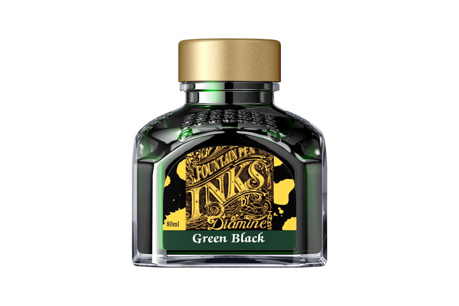 Diamine Ink Diamine Green Black - Bottled Ink 80 ml