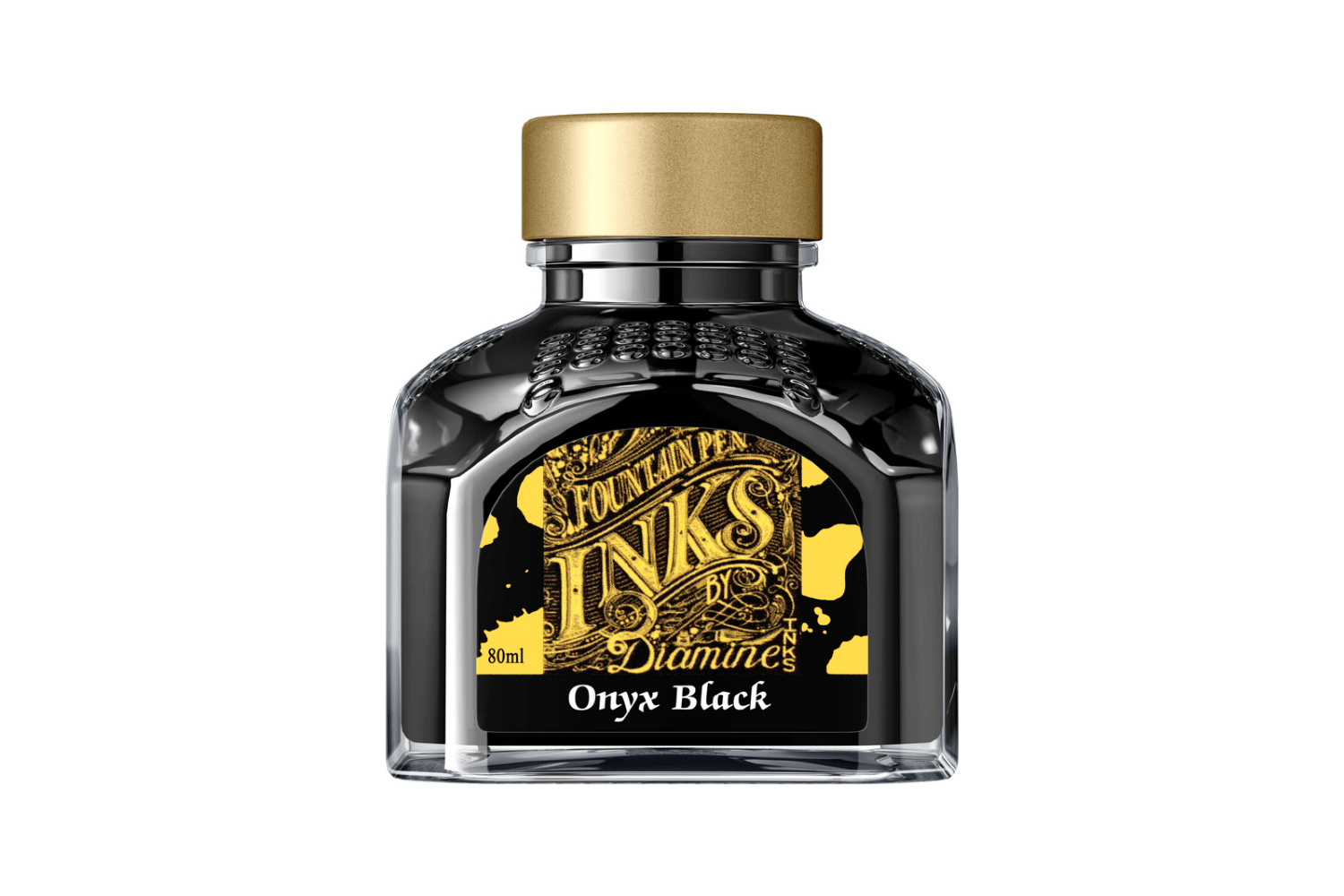 Diamine Ink Diamine Onyx Black - Bottled Ink 80 ml