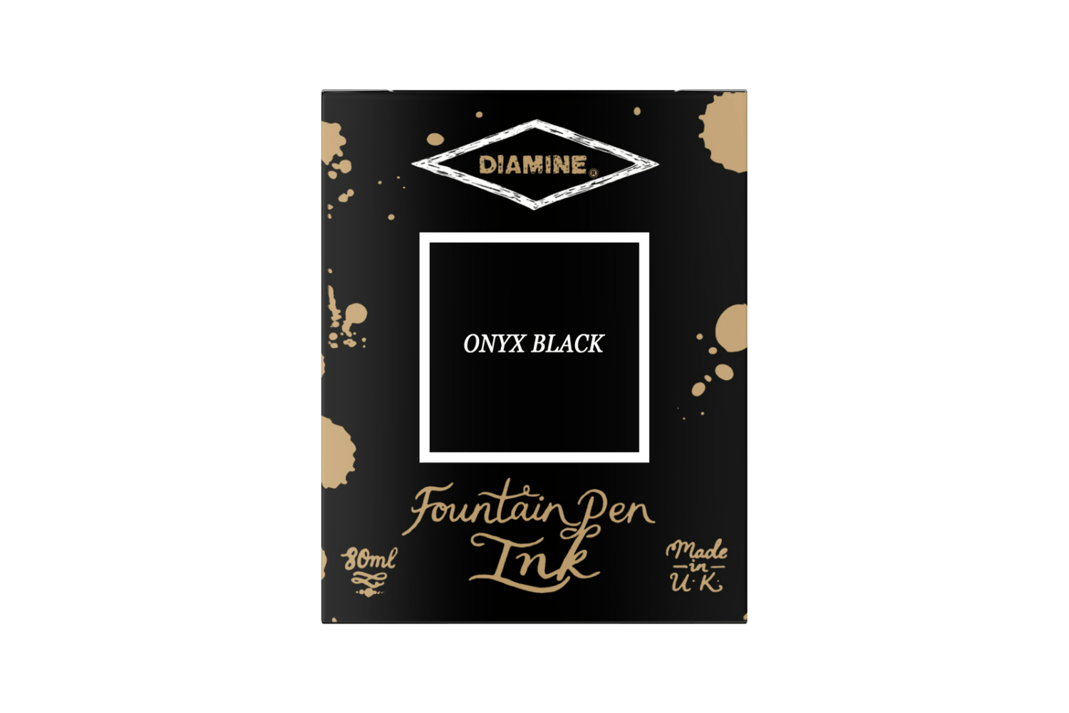 Diamine Ink Diamine Onyx Black - Bottled Ink 80 ml