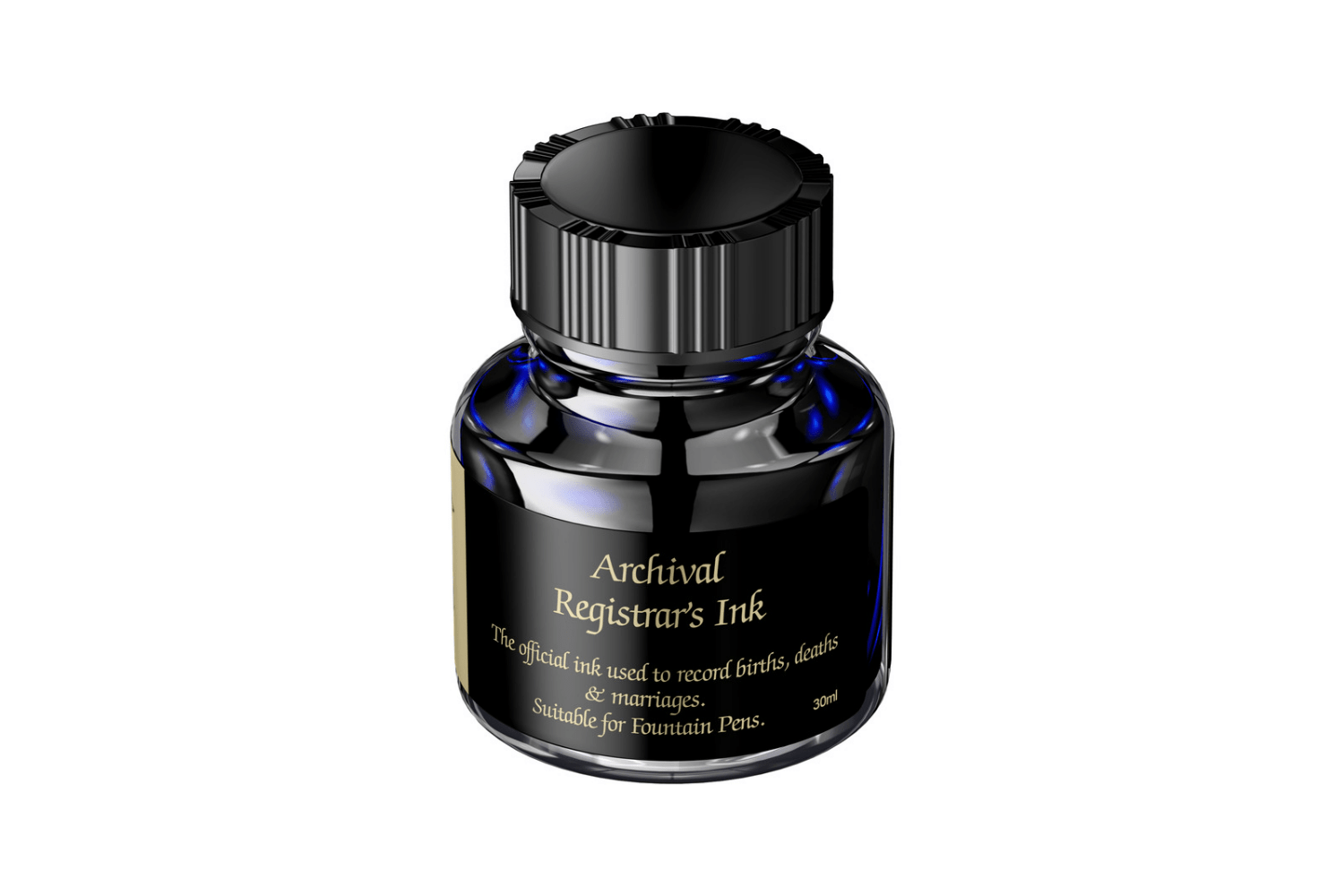 Diamine Ink Diamine Registrars Permanent Blue Black - Bottled Ink 30 ml