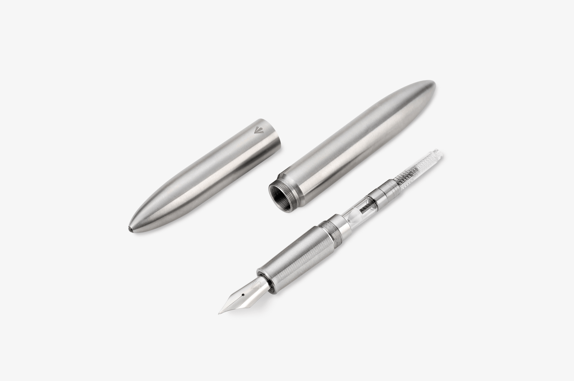 Gravitas Fountain Pen Gravitas - Flagship | Raw Stainless Steel