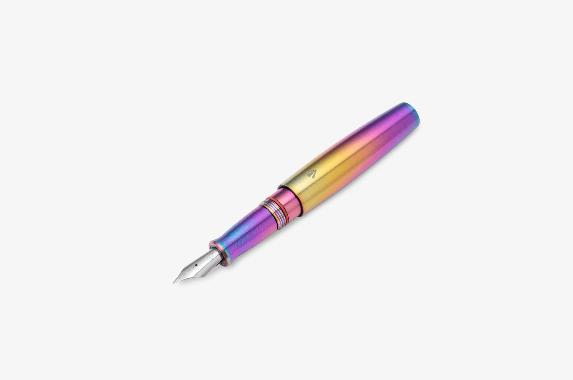 Gravitas Pens Fountain Pen Gravitas - Pocket Grade 5 Titanium Rainbow Skittle PVD