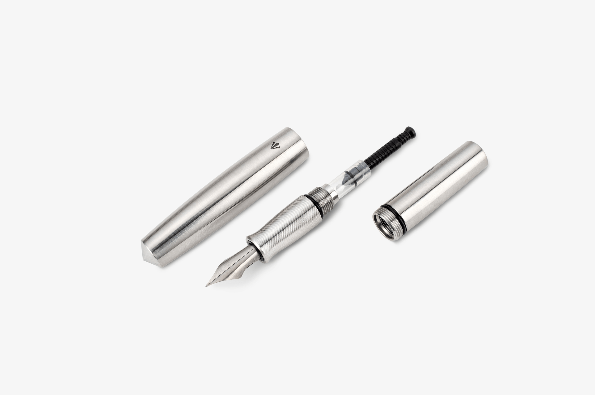 Gravitas Fountain Pen Gravitas - Pocket Raw Stainless Steel