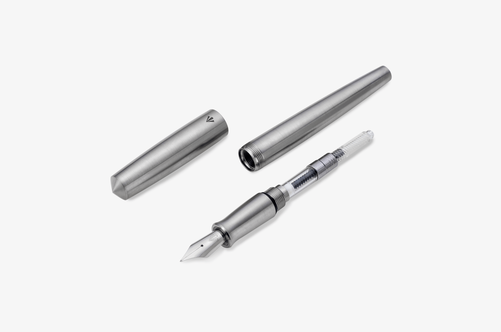 Gravitas Fountain Pen Gravitas - Sentry Raw Titanium