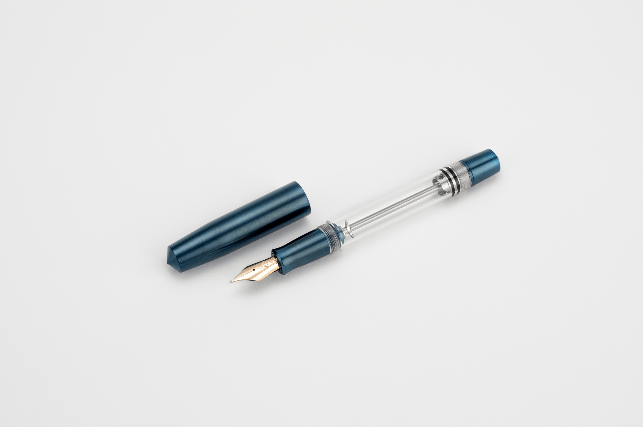 Gravitas Fountain Pen Gravitas Special Edition from Kyuseido - Kakari FS Machined (Polished) Blue